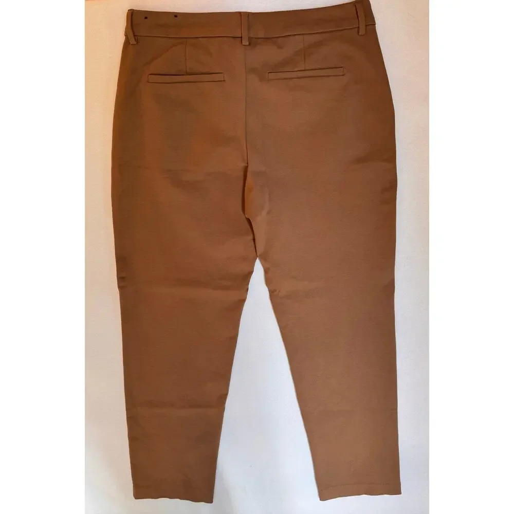 Women's Tan Ankle Pants - Picture 5 of 11